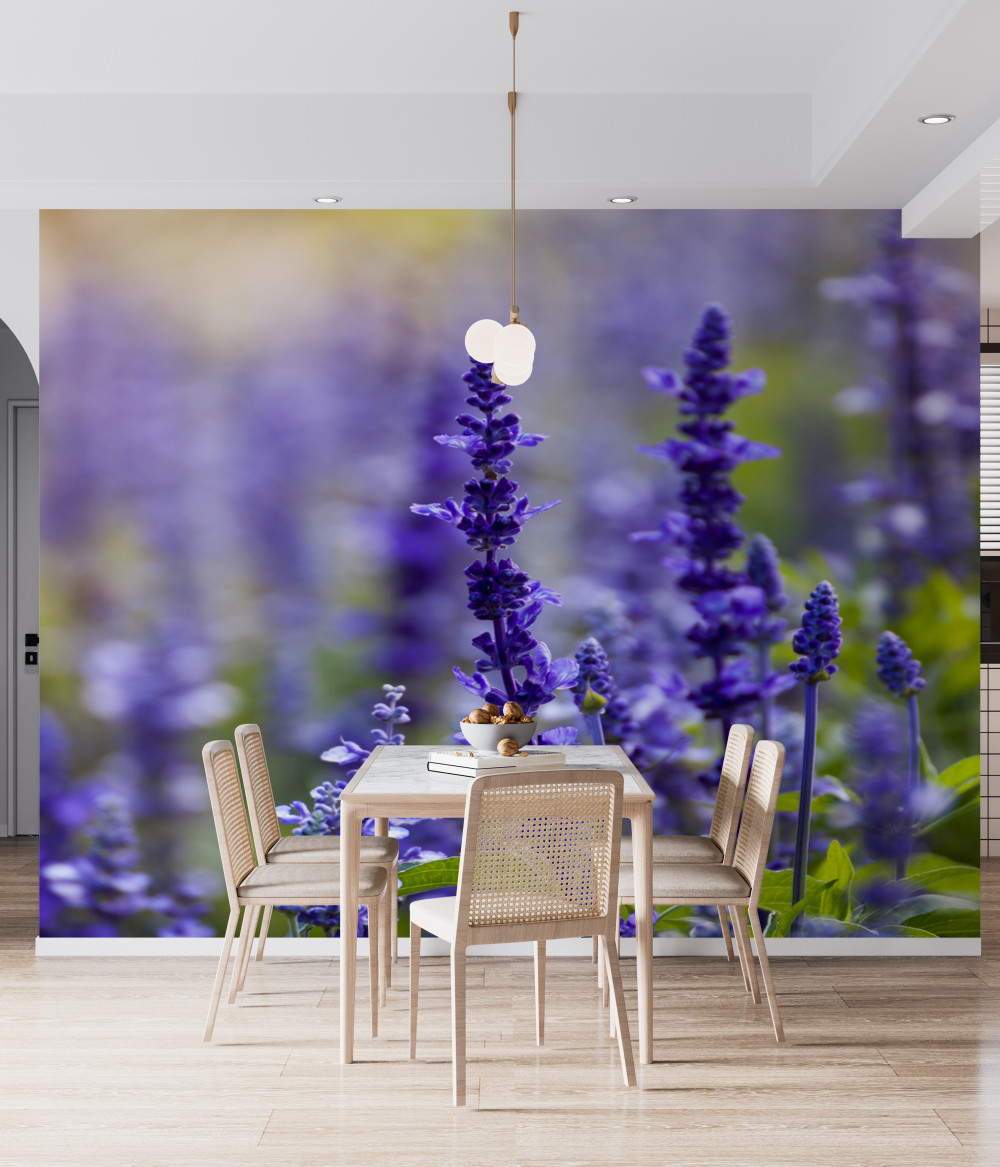 Fototapeta zdjęcie makro lawendowo-liliowe