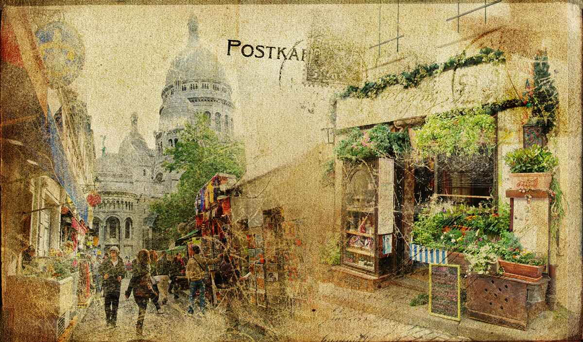 Fototapeta Stare zdjęcie miasta