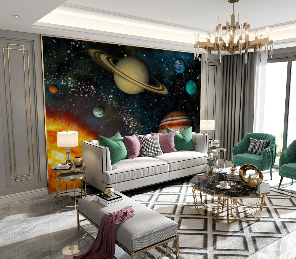 Fototapeta rozmiary planet i słońca