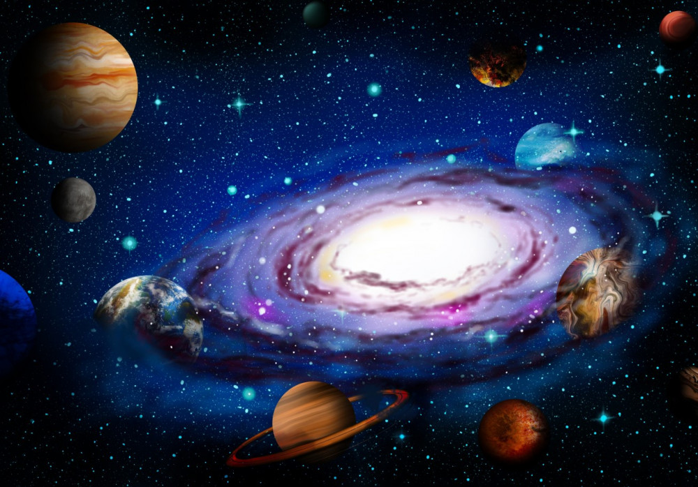 Fototapeta planety naszej galaktyki