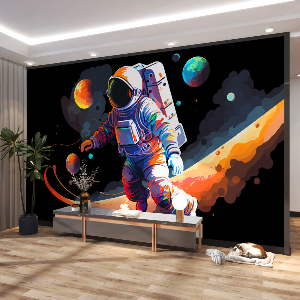 Fototapeta astronauta w kosmosie