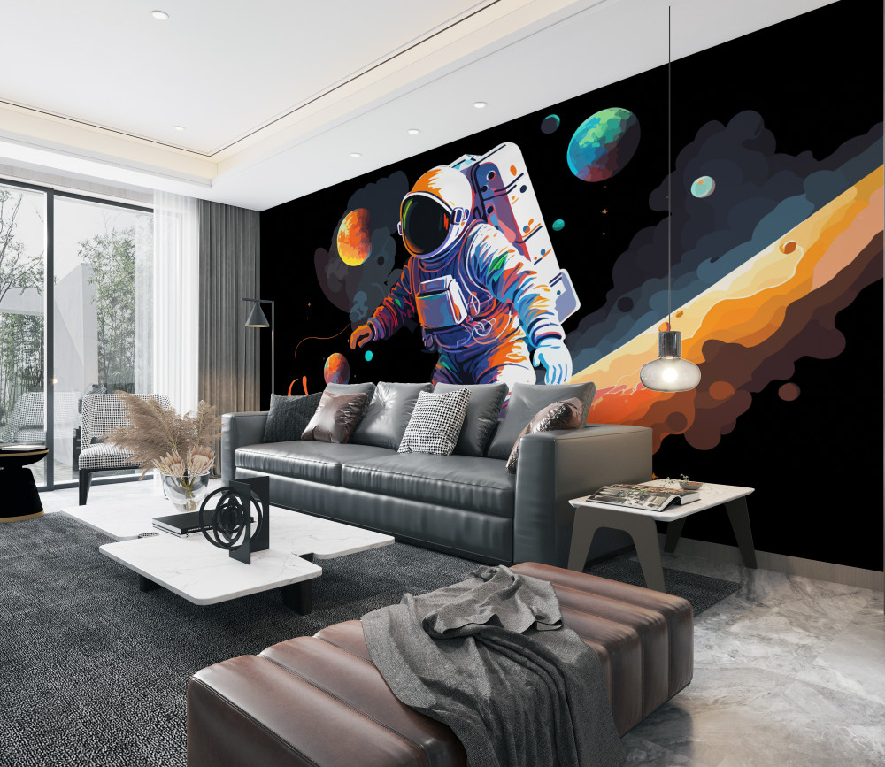Fototapeta astronauta w kosmosie