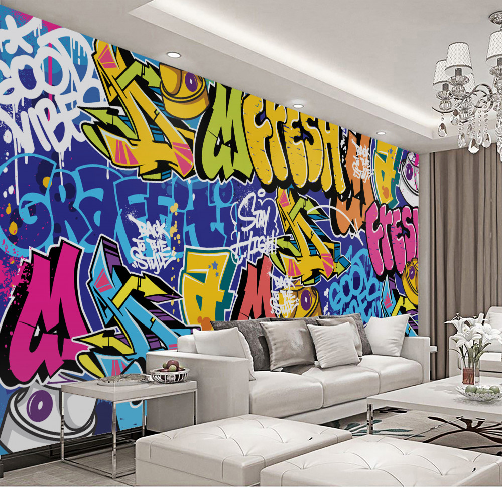 Fototapeta jasne napisy różniące się od tekstu graffiti