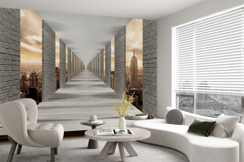 Fototapeta tunel wyjściowy w 3D