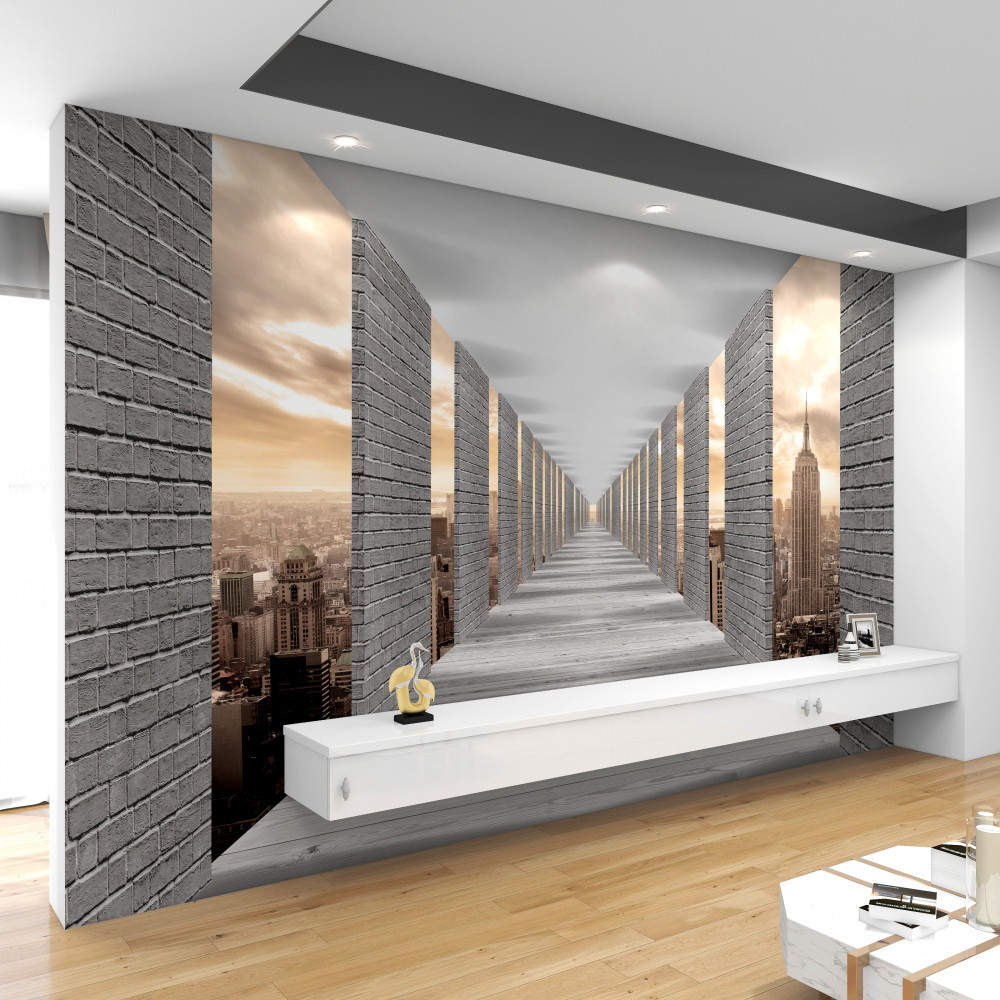 Fototapeta tunel wyjściowy w 3D