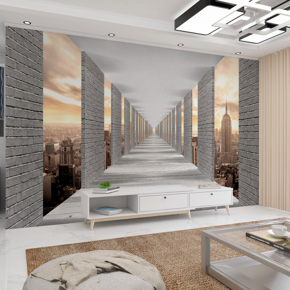 Fototapeta tunel wyjściowy w 3D