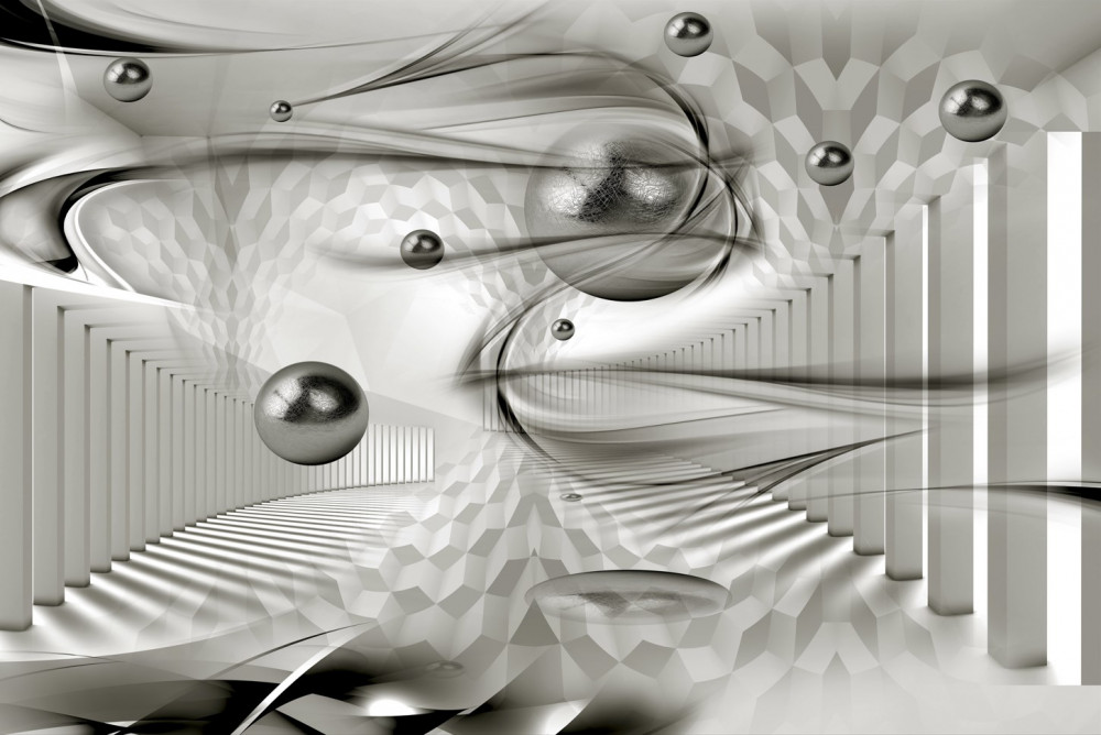 Fototapeta szara inna geometria