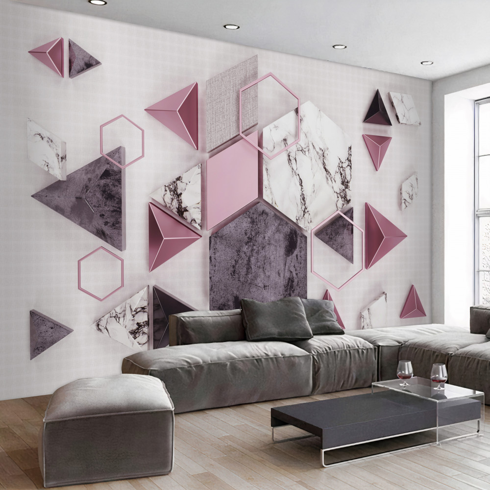 Fototapeta marmurowe kształty geometryczne
