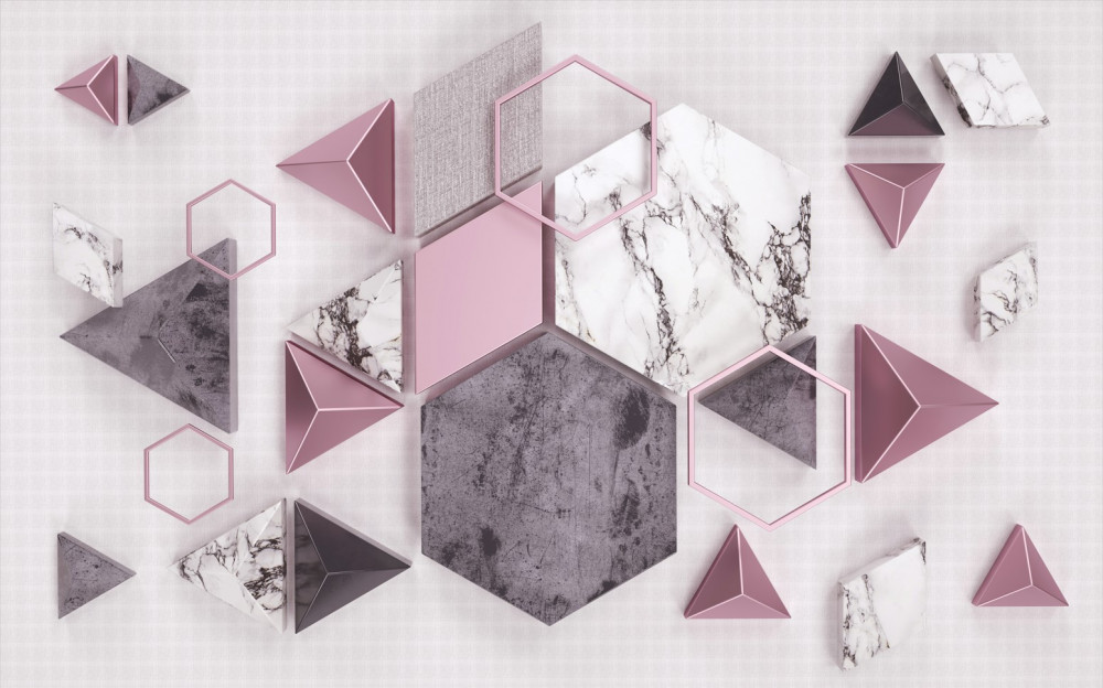 Fototapeta marmurowe kształty geometryczne