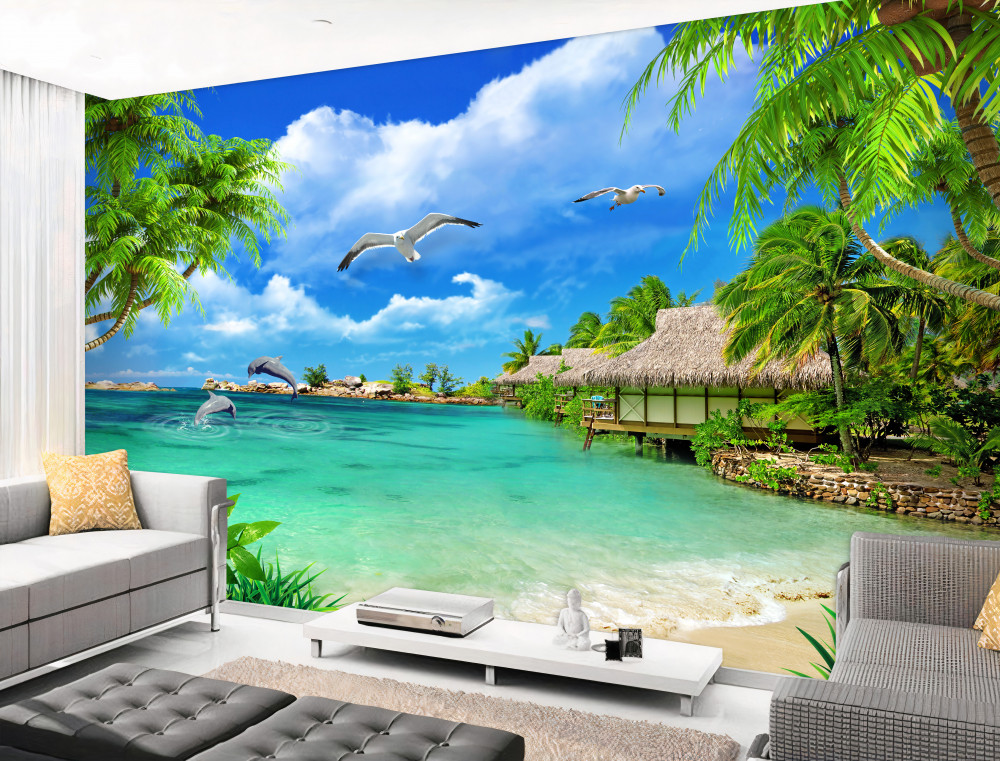Fototapeta letni bungalow na plaży