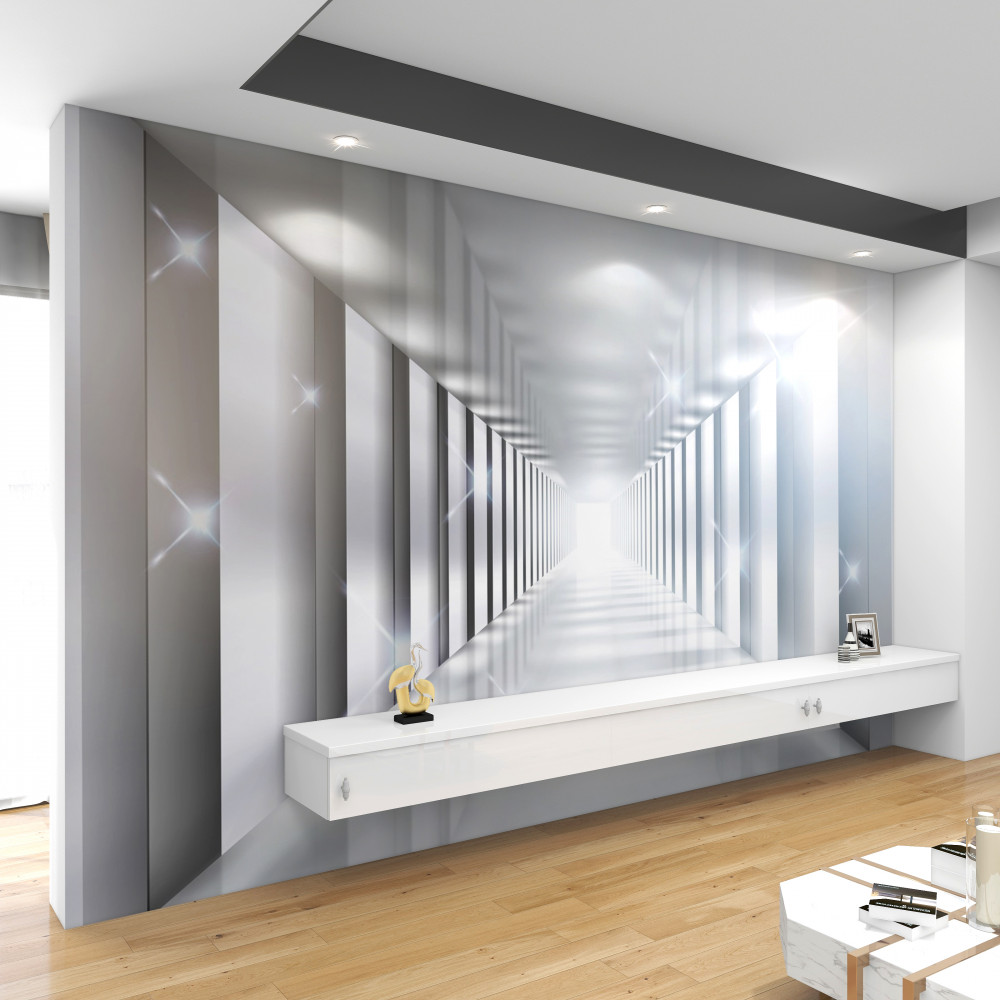 Fototapeta tunel nad miastem w nieskończoność