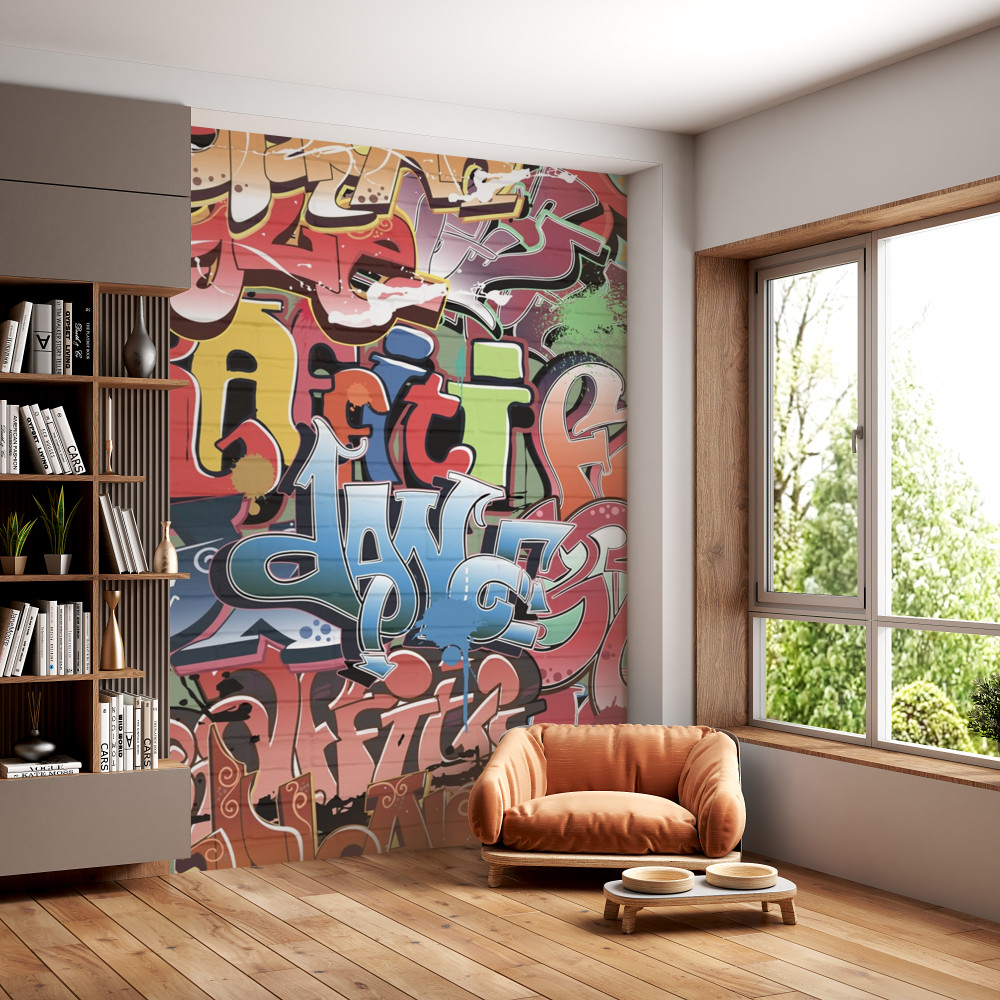 Fototapeta graffiti z jasnym tekstem