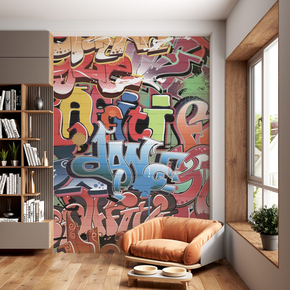 Fototapeta graffiti z jasnym tekstem