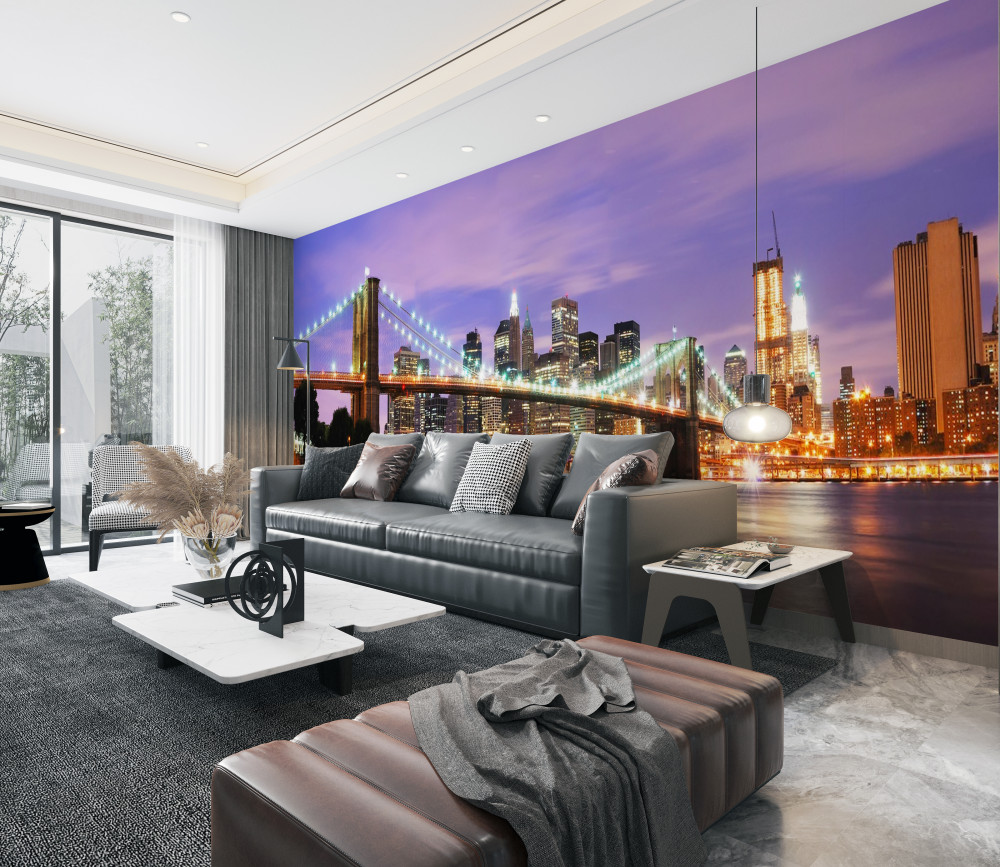 Fototapeta Wieczorna panorama Manhattanu