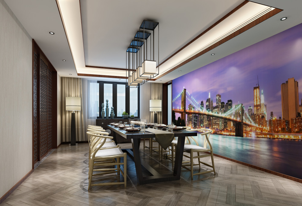 Fototapeta Wieczorna panorama Manhattanu