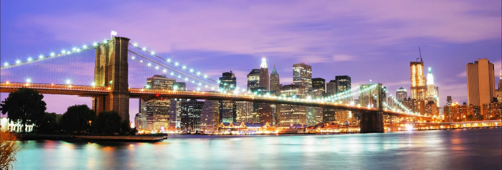 Fototapeta Wieczorna panorama Manhattanu