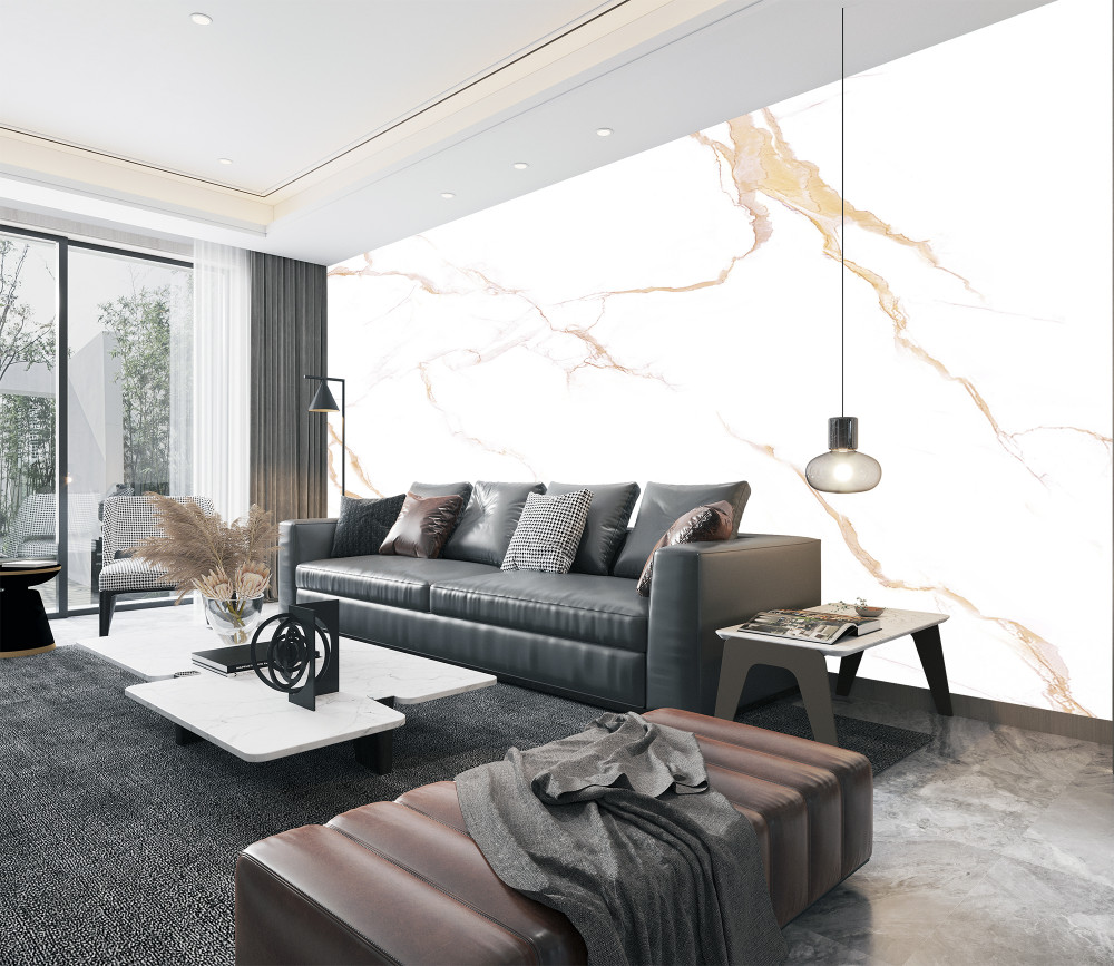Fototapeta jasnobrązowe płytki porcelanowe