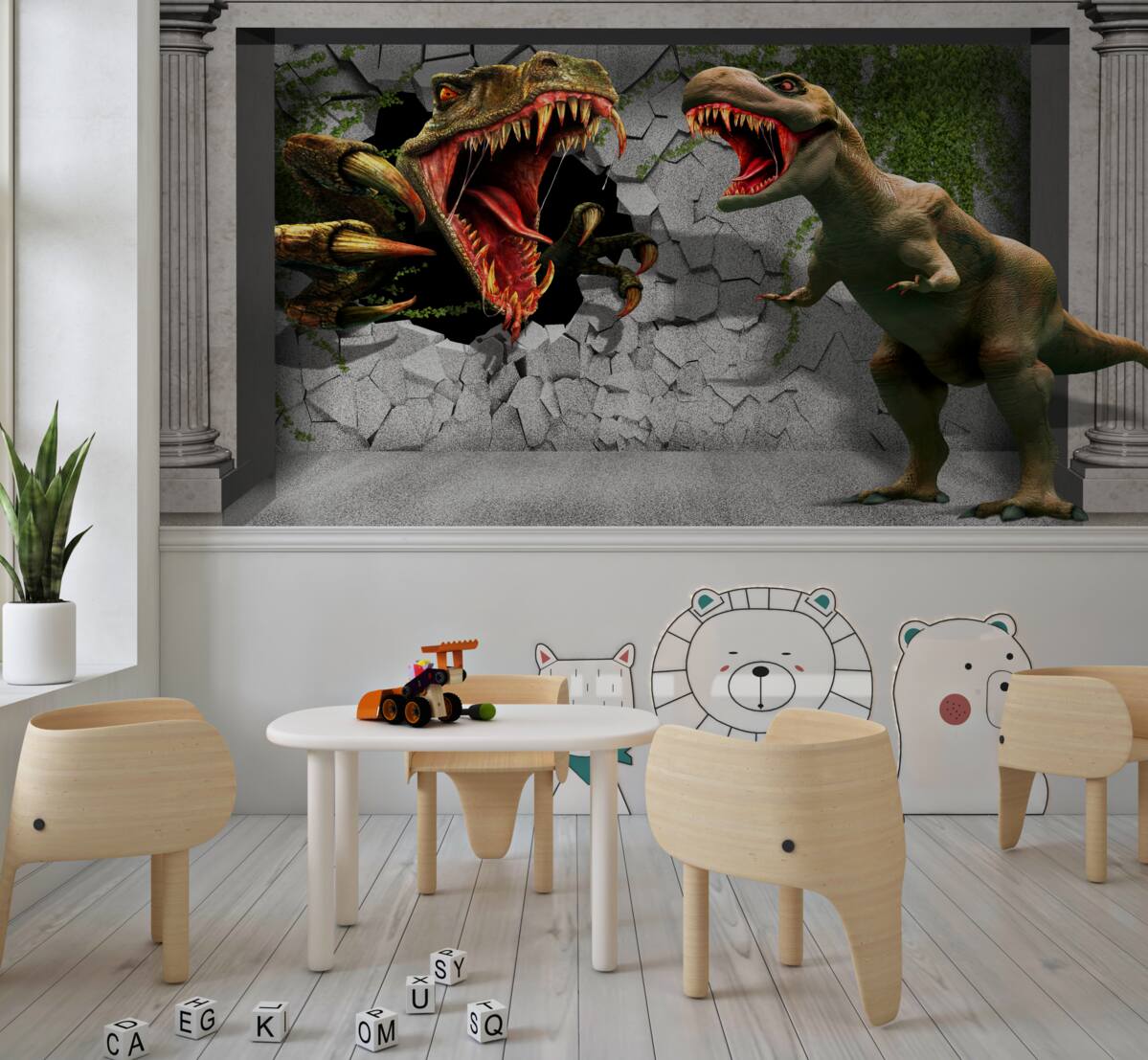 Fototapeta Agresywne dinozaury