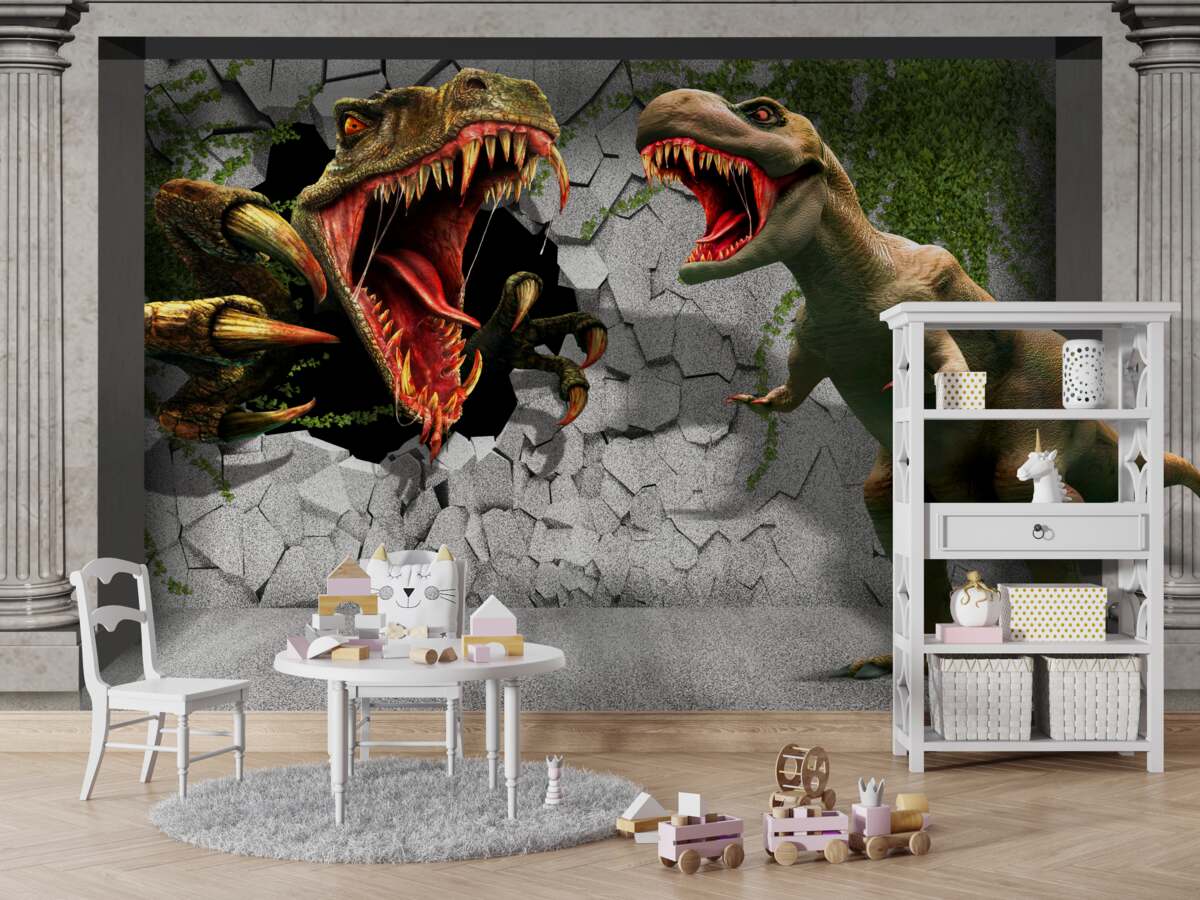 Fototapeta Agresywne dinozaury