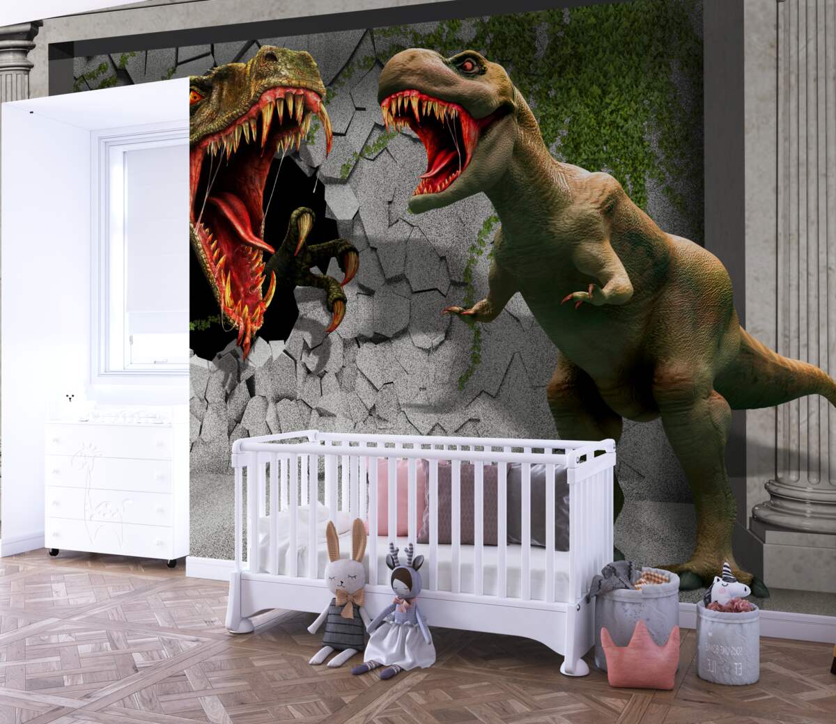 Fototapeta Agresywne dinozaury