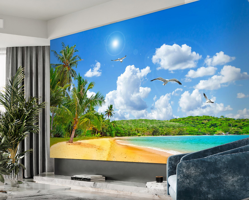 Fototapeta piękna plaża i morze