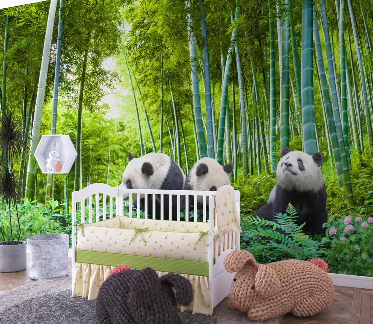 Fototapeta Panda w bambusowym lesie