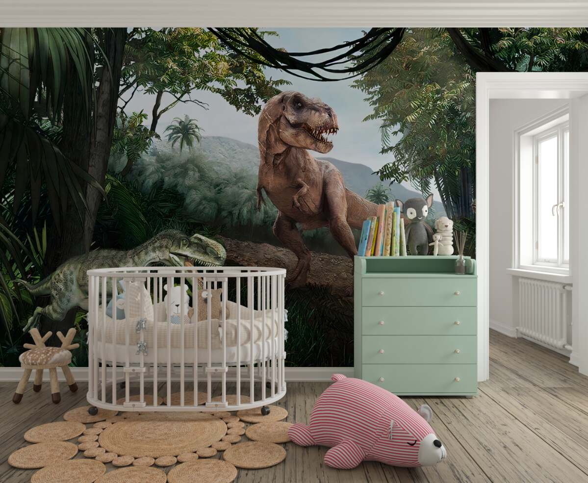 Fototapeta Dinozaur, wygaśnięcie i velociraptor