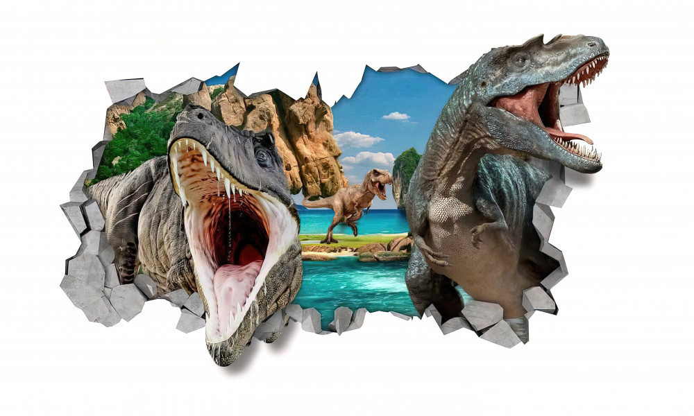 Fototapeta Gry, dinozaur i Figurka