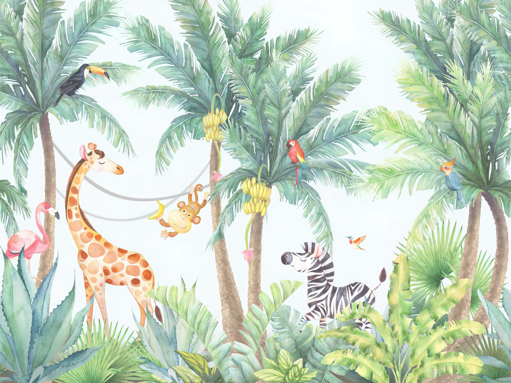 Fototapeta żyrafa, giraffidae i Tapeta