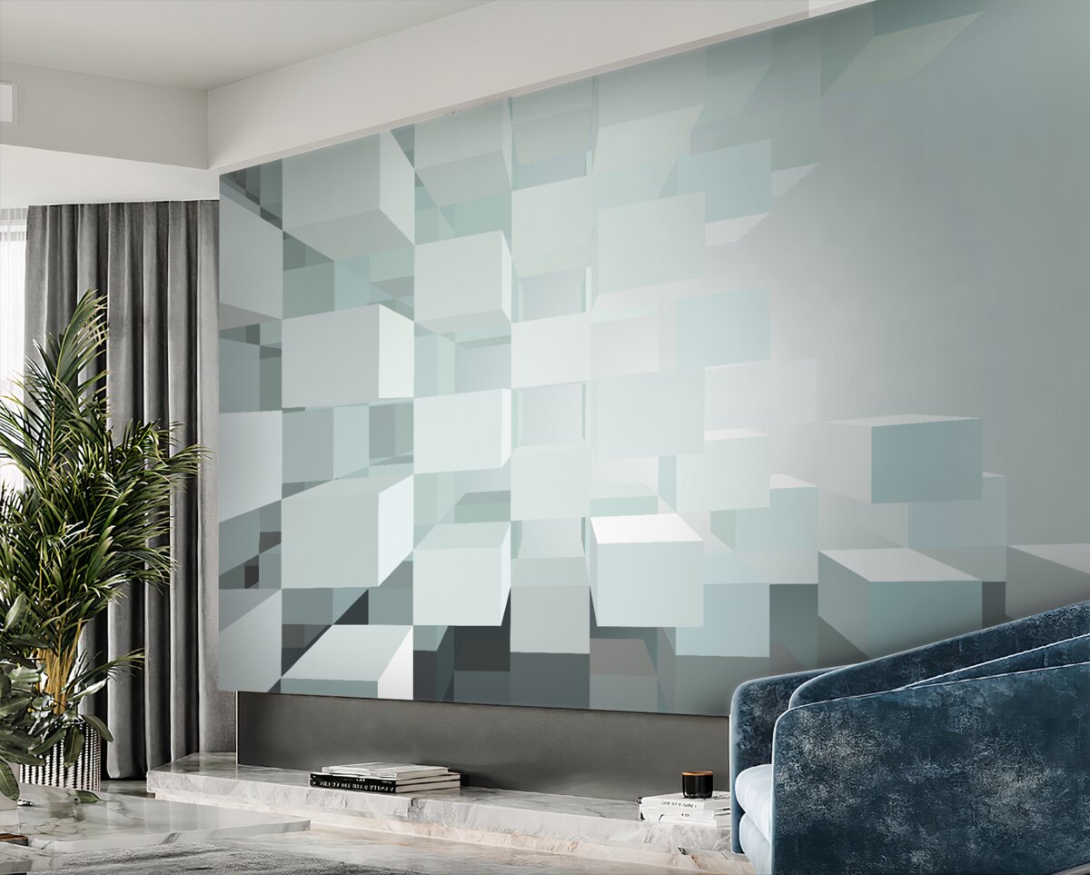 Fototapeta jasne figury 3D