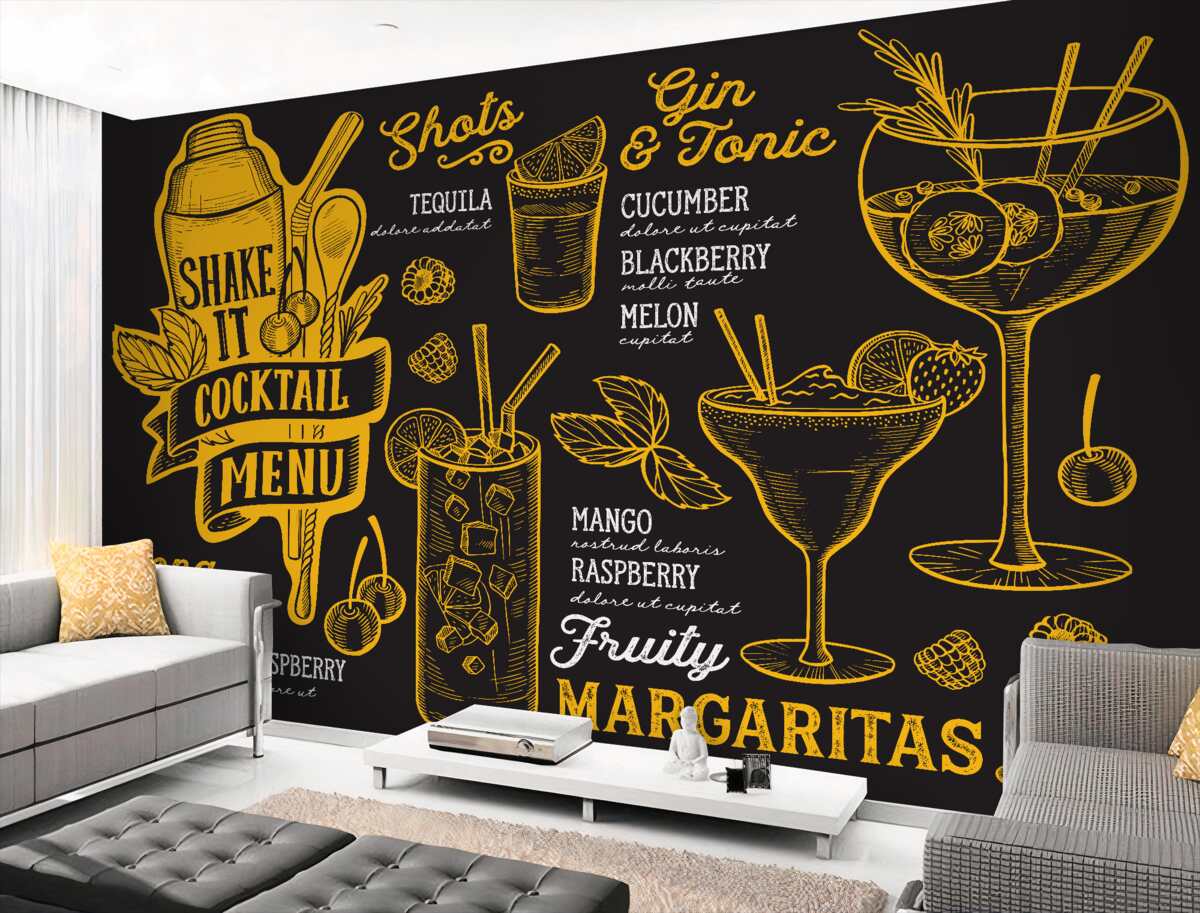 Fototapeta menu koktajlowe