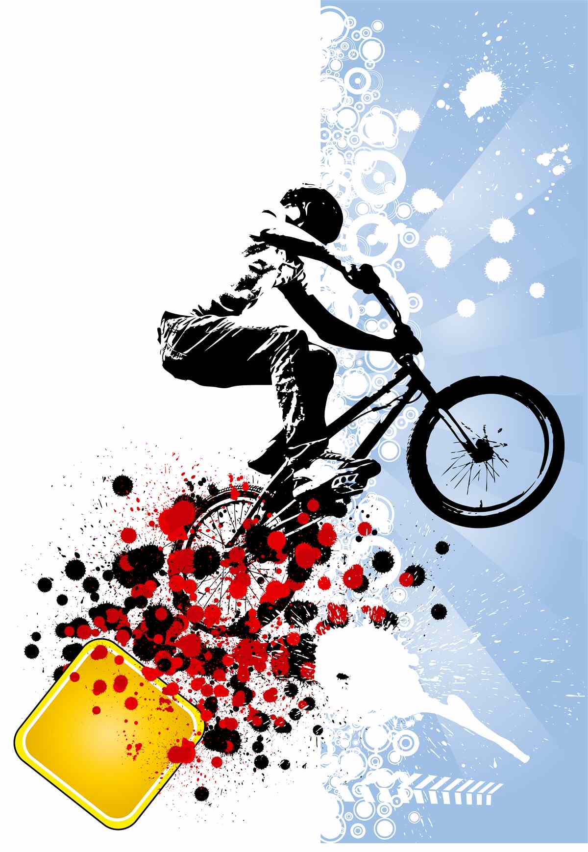 Fototapeta Skoki rowerzysty BMX