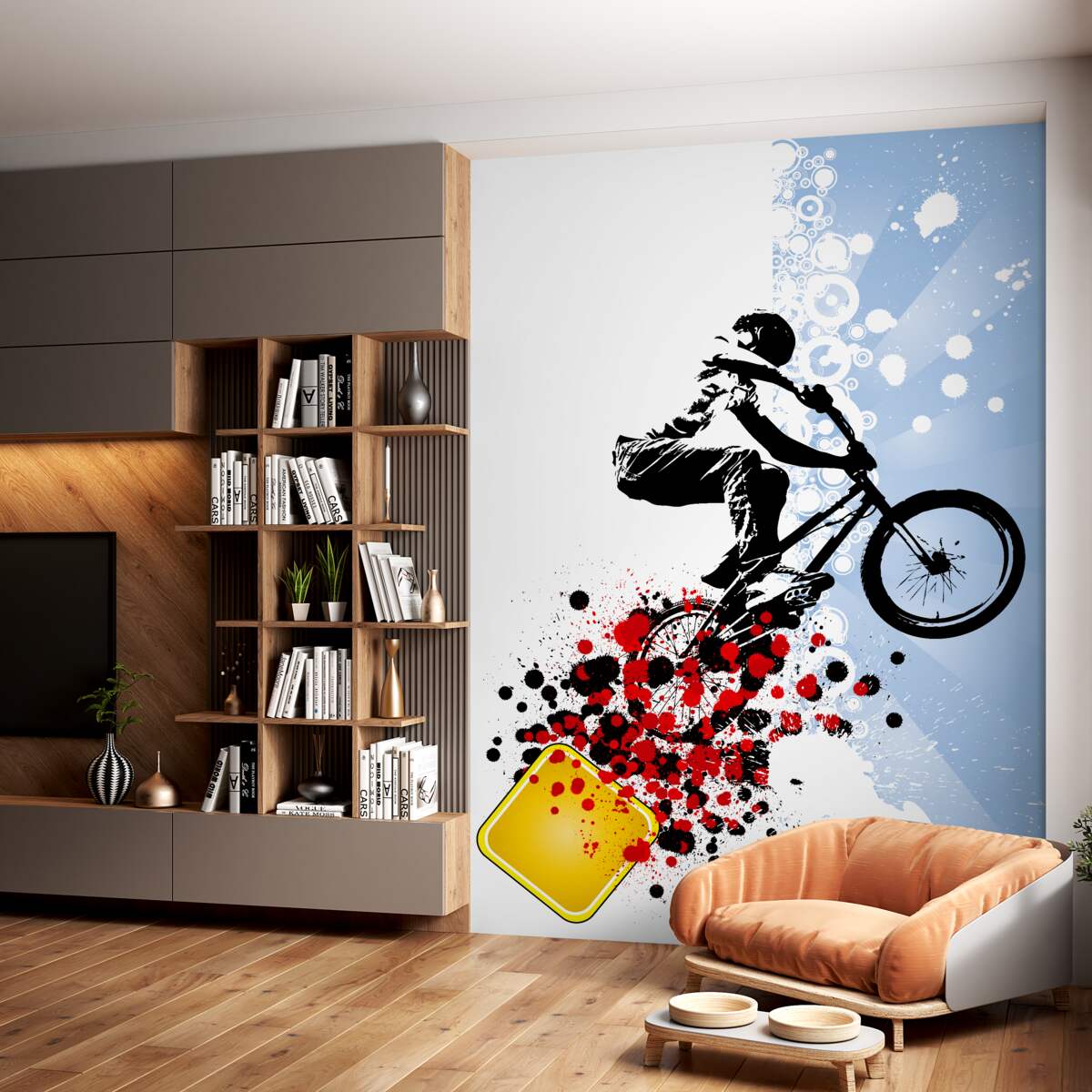 Fototapeta Skoki rowerzysty BMX