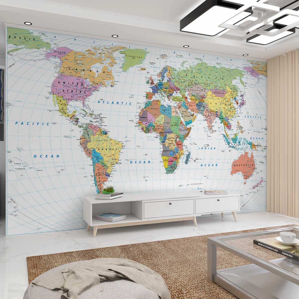 Fototapeta geopolityczna mapa świata