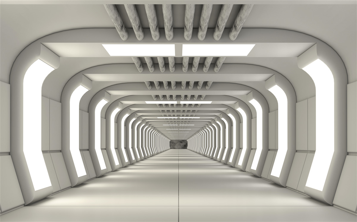 Fototapeta tunel w nowoczesnym stylu