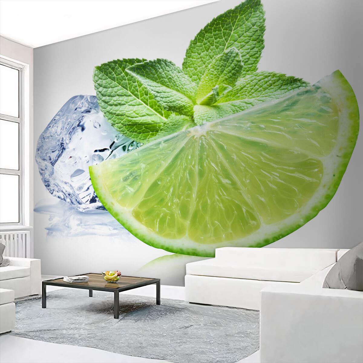 Fototapeta mojito z limonką i miętą