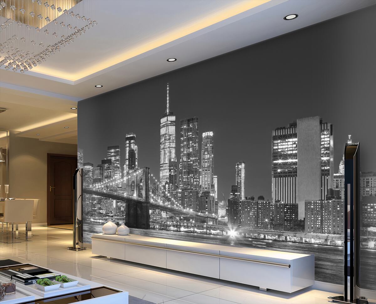 Fototapeta Most Manhattan nocą