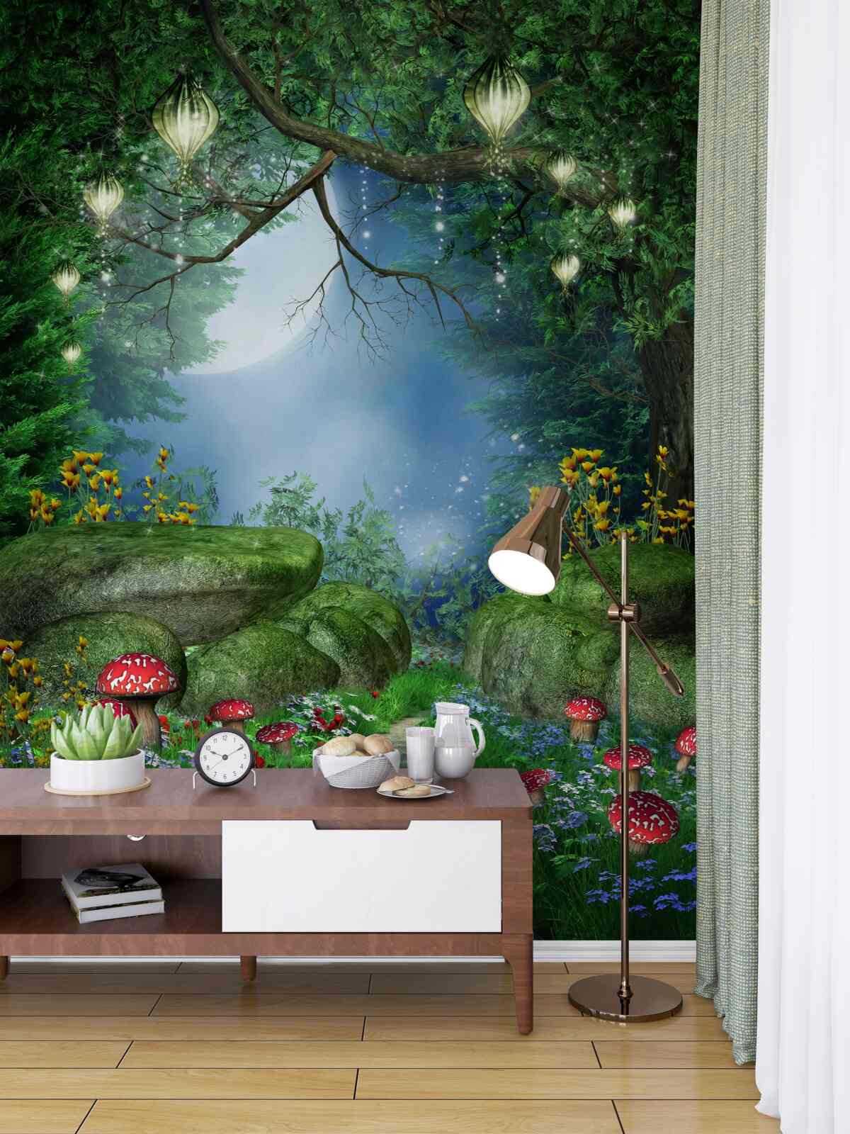 Fototapeta fantastyczna nocna trasa