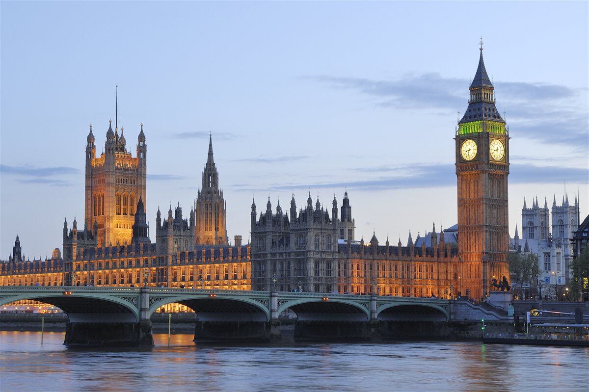 Fototapeta Big Ben i Parlament oświetlone