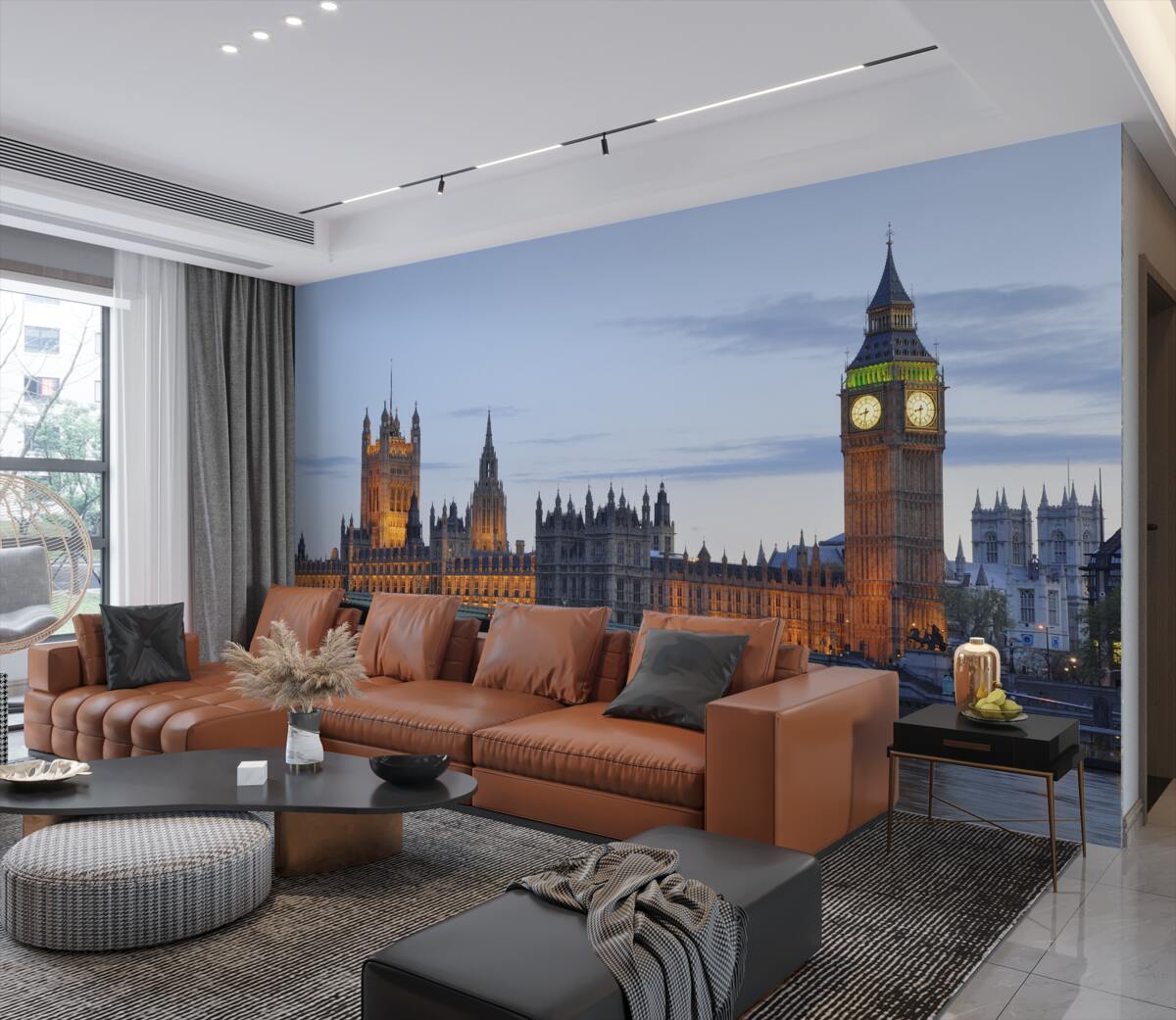 Fototapeta Big Ben i Parlament oświetlone