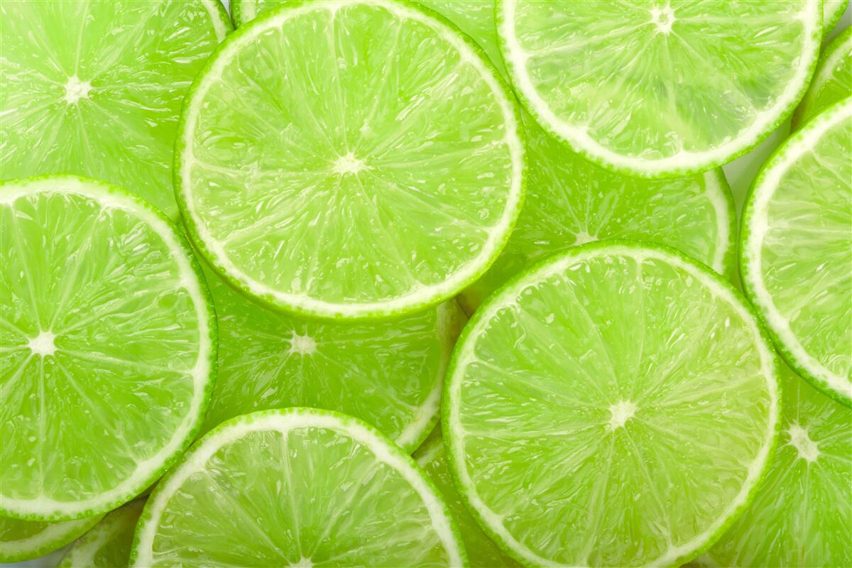 Fototapeta plasterki dojrzałej limonki
