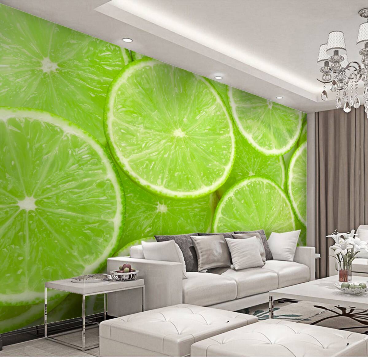 Fototapeta plasterki dojrzałej limonki