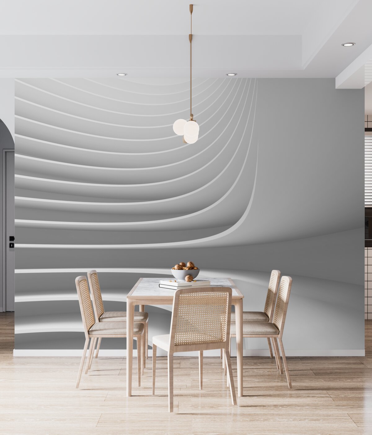 Fototapeta geometryczne gładkie poziome linie