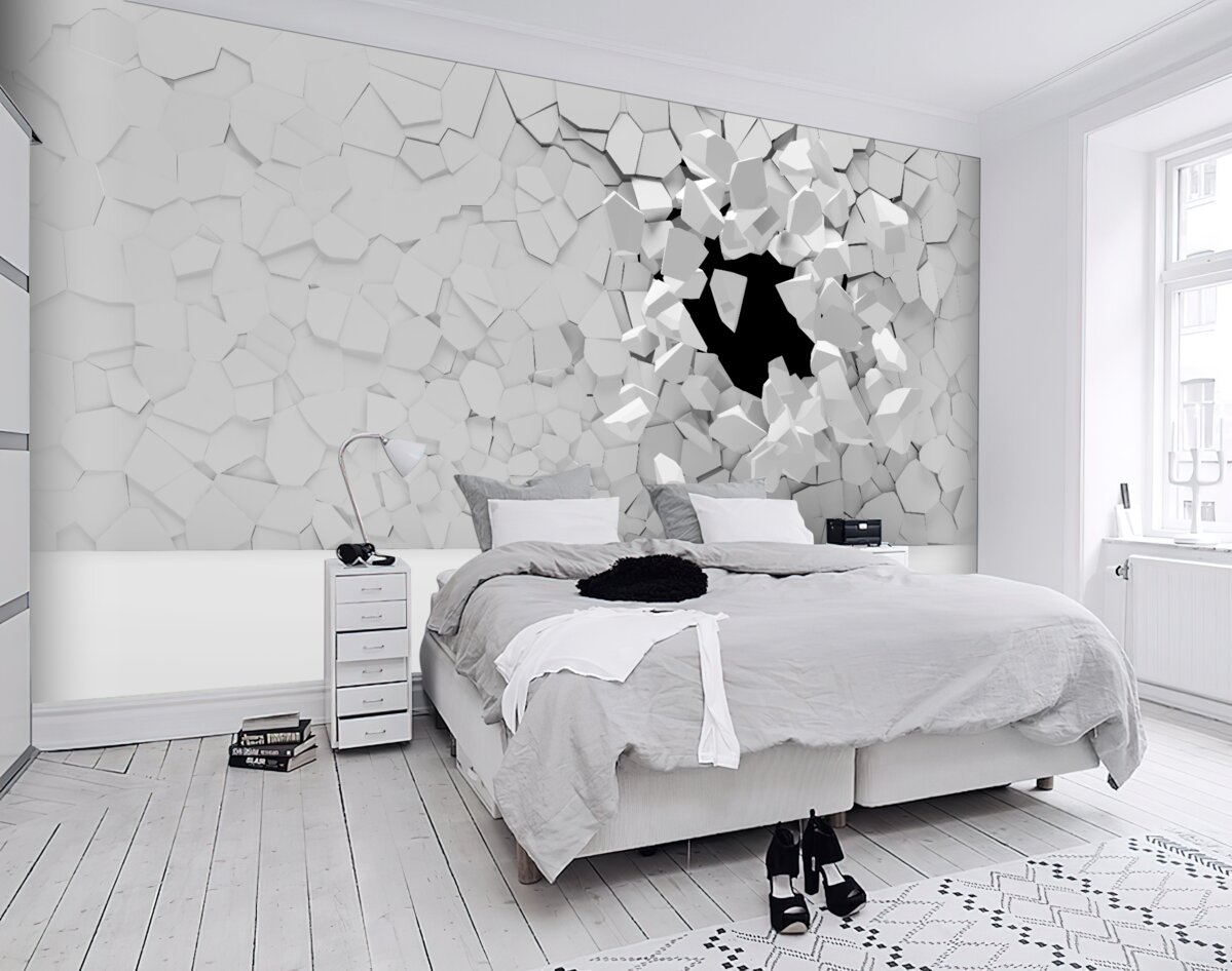 Fototapeta zepsuty szary kamienny mur