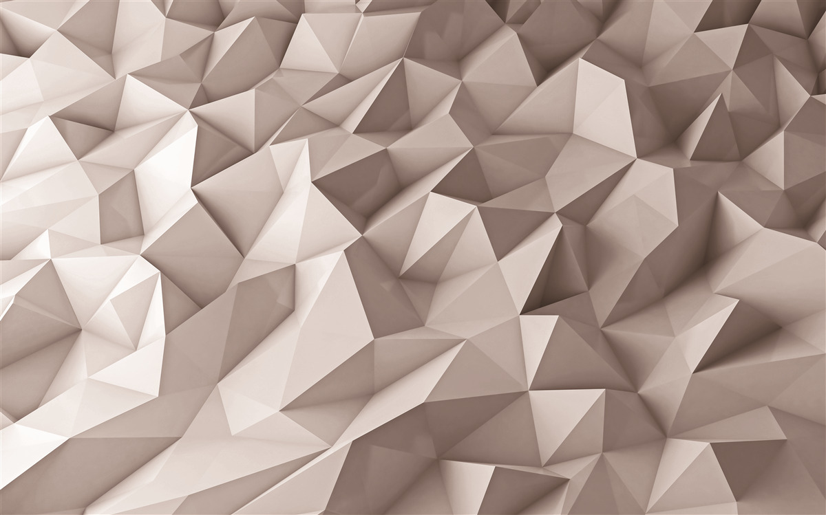 Fototapeta ostre szczyty geometrycznych kształtów