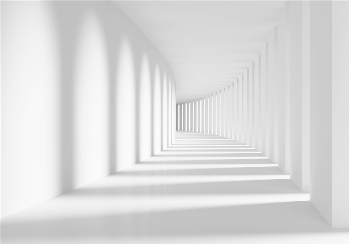 Fototapeta cofający się tunel światła