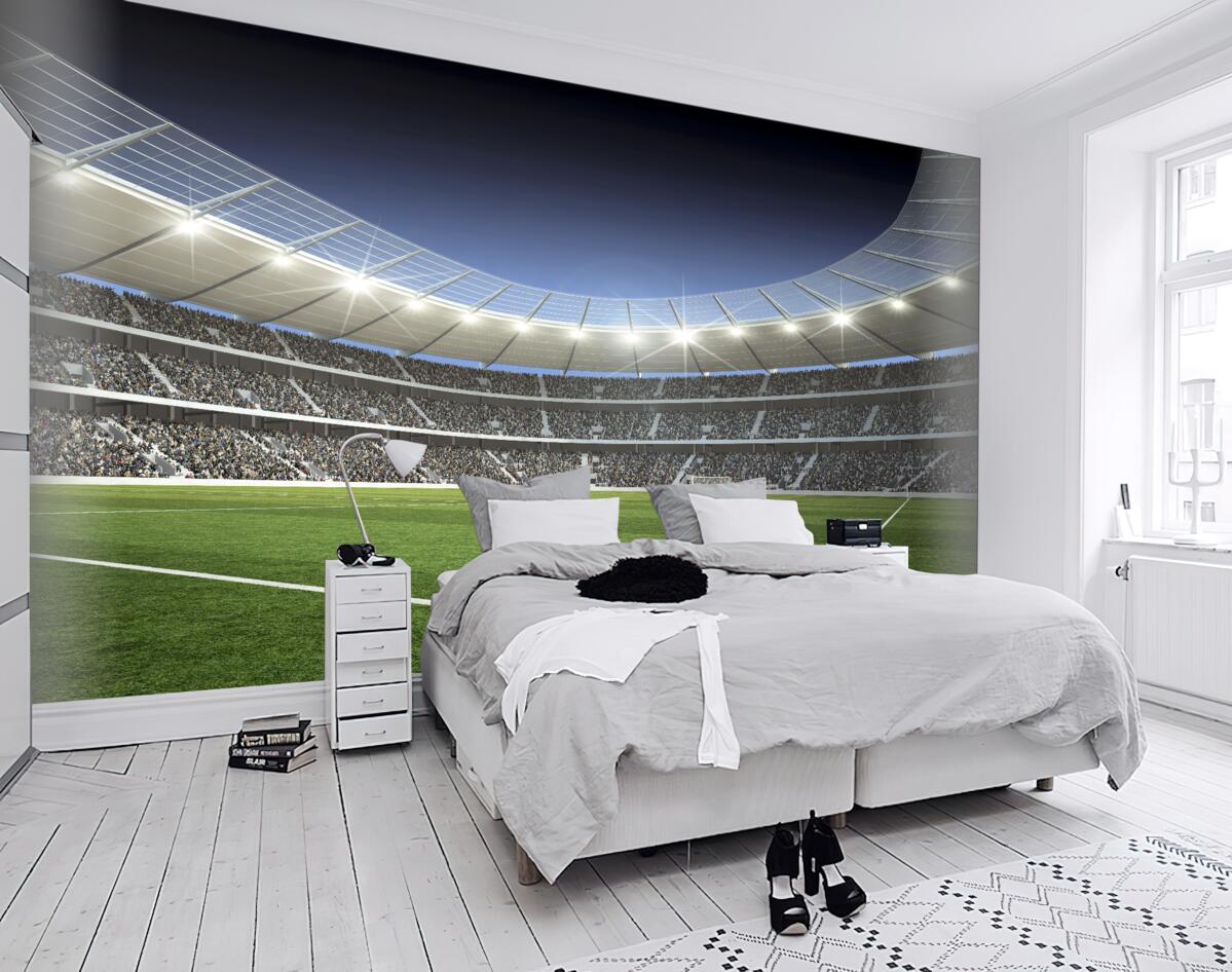 Fototapeta stadion piłkarski czeka na swoich zawodników