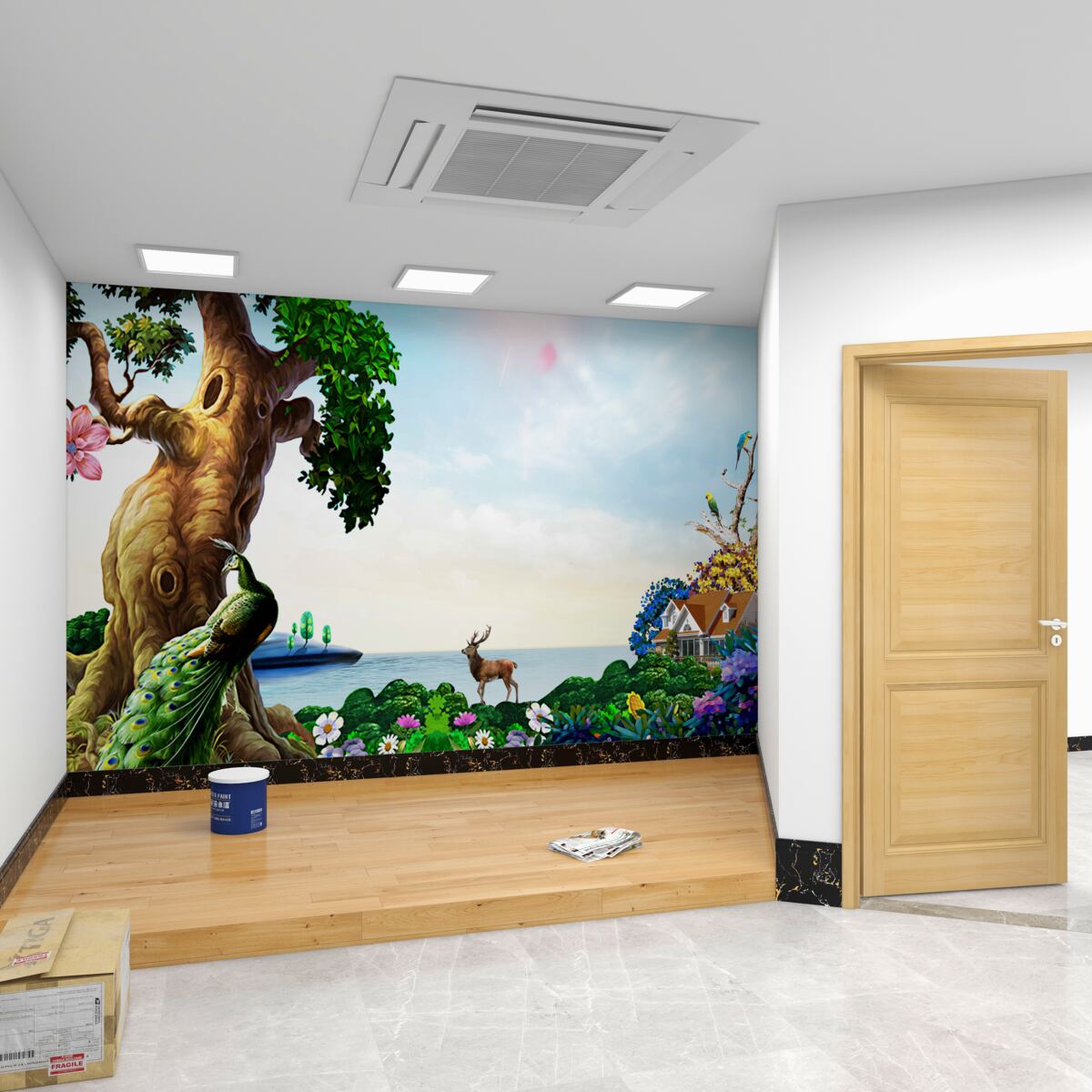 Fototapeta zielona przyroda i jej siedliska w pobliżu wody