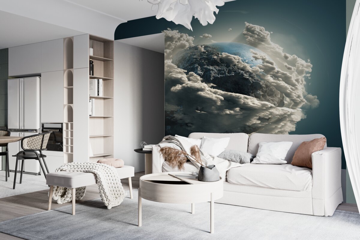 Fototapeta grube chmury w kosmosie