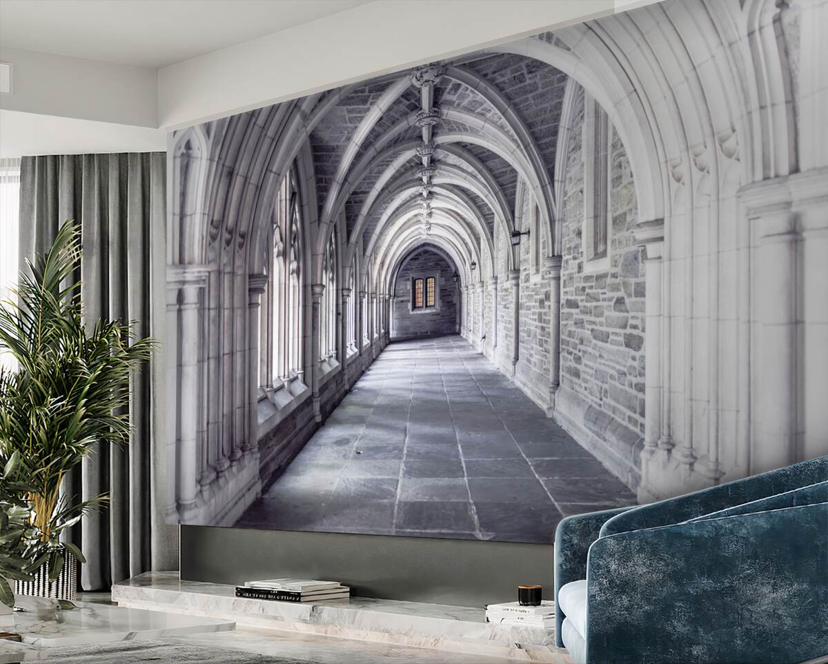 Fototapeta detale architektoniczne korytarza
